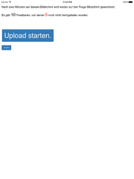 Die Admin-Ansicht zum Hochladen aller Antworten